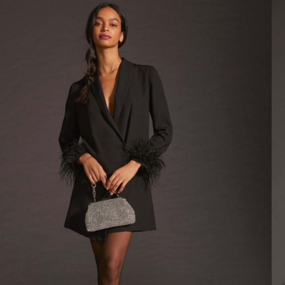 New w Tag:Vineet Bahl Blazer Dress. Black. Size Small